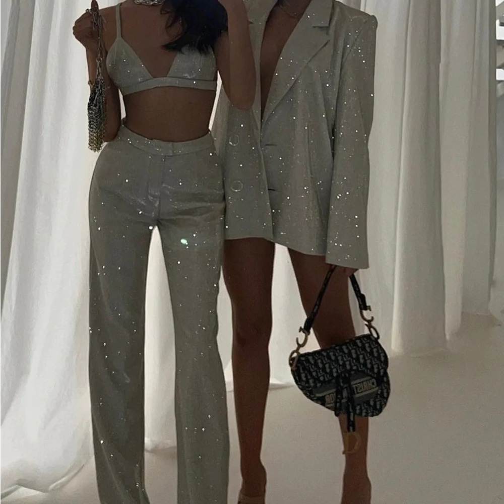Sla The Label Gold Santorini Trousers